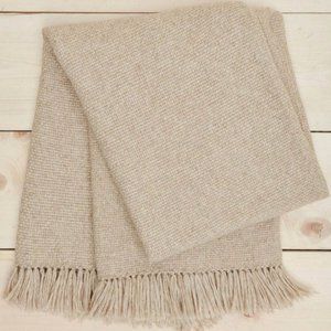 Alpaca Basketweave Throw by Jenni Kayne in the color oatmeal